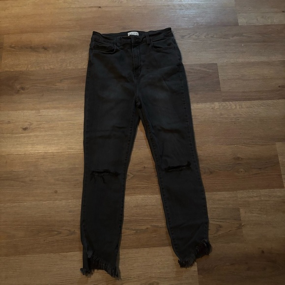 Cello Black Distressed Women's Jeans - Picture 1 of 8